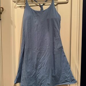 Halara: Softlyzero Plush Backless Crisscross Workout Dress